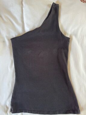 Express One-Shoulder Black Women’s Top